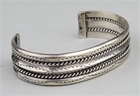Sterling Silver Cuff Bracelet.