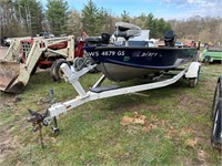 15' Boat with trailer