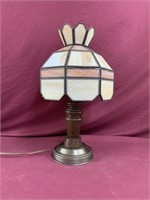 Small desktop stained glass lamp
Several cracked