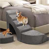 LitaiL 30 inches High Dog Stairs for High Bed, 6