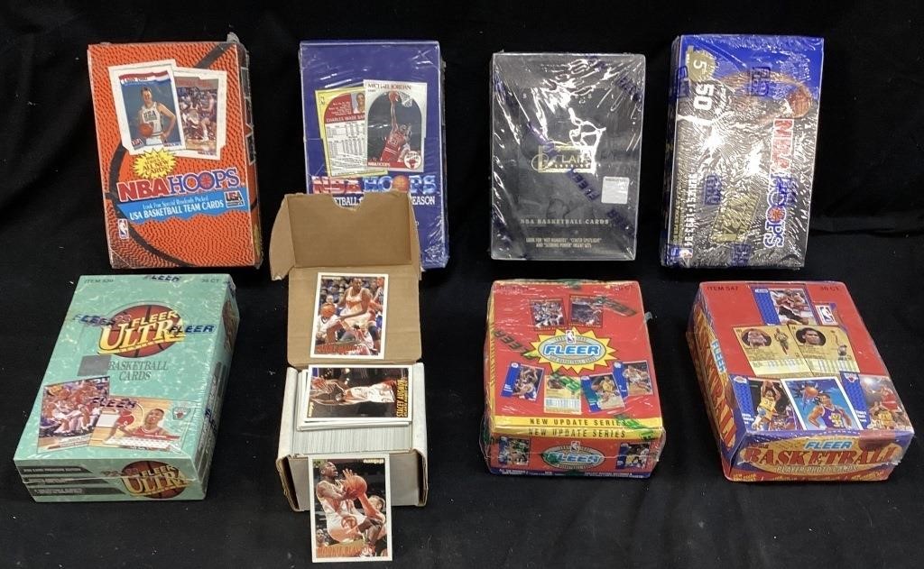 ASSORTED 1990s BASKETBALL CARD GROUP, FACTORY