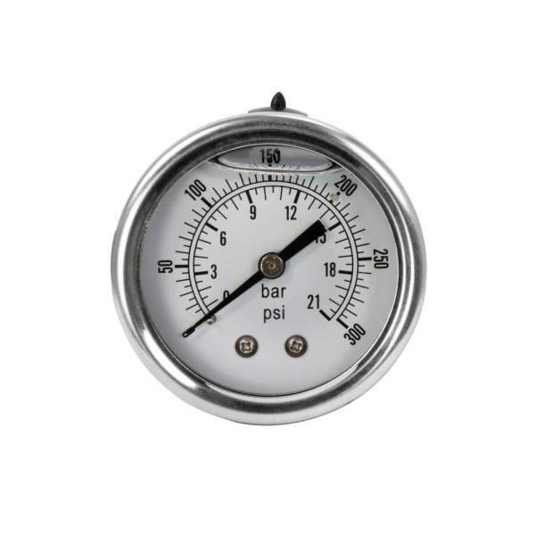 Husky 2 in. Liquid Filled Pressure Gauge with 1/4