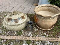 Three Pieces of Signed Pottery