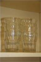 Set of 6 vintage Duralex beverage glasses