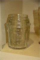 Set of 3 vintage glass jars