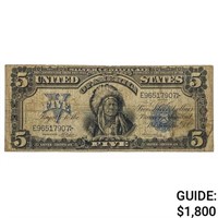 FR. 275 1899 $5 CHIEF SILVER CERTIFICATE NOTE