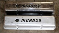 Lot of 2 Moroso Small Block Chevy Valve Covers