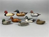 8 Miniature Duck Decoys