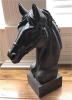 Large Horse Head Statue  17in Tall