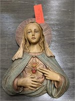 LARGE ITALIAN MOTHER MARY WALL DECOR / PANEL