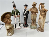 Selection Vintage Plaster and Porcelain Statues