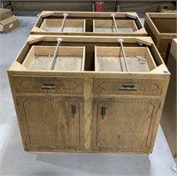 2 lower cabinets 24x42x35 - particle board