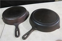 PAIR OF #8 CAST IRON SKILLETS