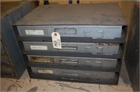 4 Drawer Metal Organizer W/ Plugs/Gaskets/Tees