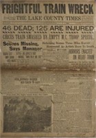 HAGENBECK WALLACE TRAIN WRECK NEWSPAPER