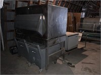 Commercial Ice Machine w/ Bin & (2) Bin Carts