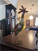 LARGE METAL ROOSTER DECOR