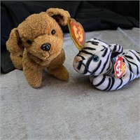 Ty Beanie Babies - Blizzard and Tuffy
