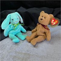 Ty Beanie Babies - Hippity and Curly