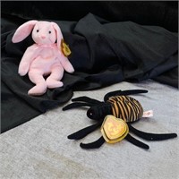 Ty Beanie Babies - Hoppity and Spinner