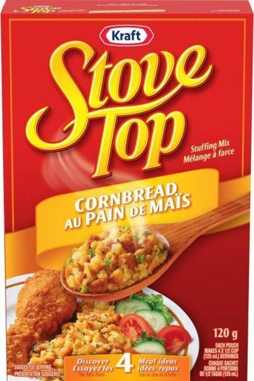 (4) Stove Top Cornbread Stuffing Mix, 120g