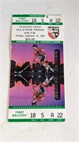 1991 NHL All Star Game Ticket Stub Chicago