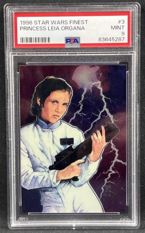 1996 Star Wars Finest Princess Leia Organa PSA 9