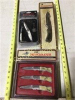 3 pcs. NEW in pkgs Winchester knives, some