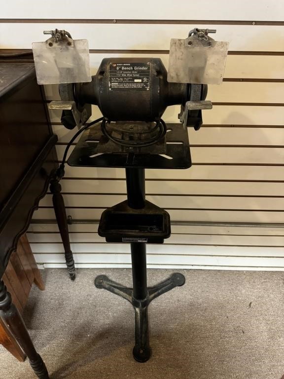 6 In Bench Grinder  on Stand  ( NO SHIPPING)