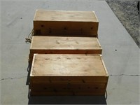 3 Pine Crates
