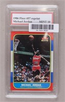 1986 Michael Jordan FLEER #57 Reprint Card