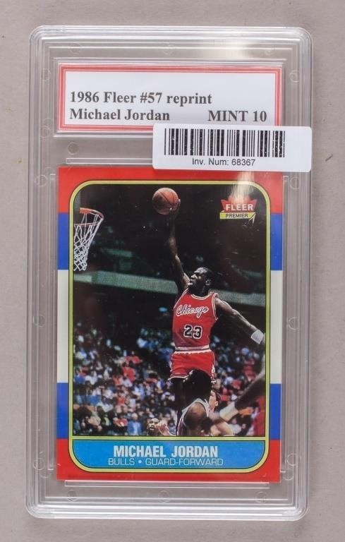 1986 Michael Jordan FLEER #57 Reprint Card