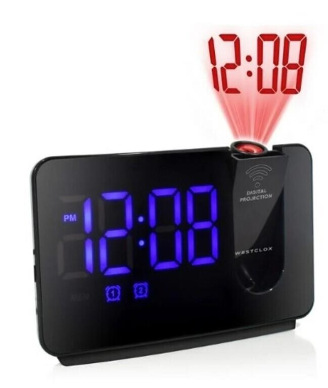 SXE Projection Clock Radio, Proj. FM clock radio