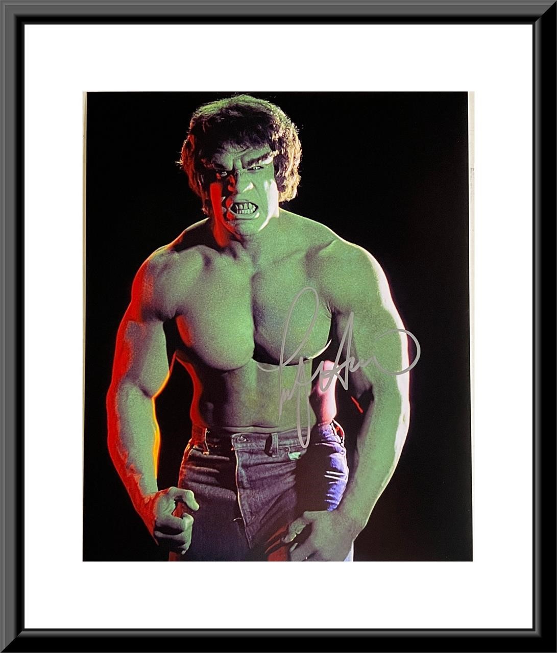 Incredible Hulk Lou Ferrigno signed photo
