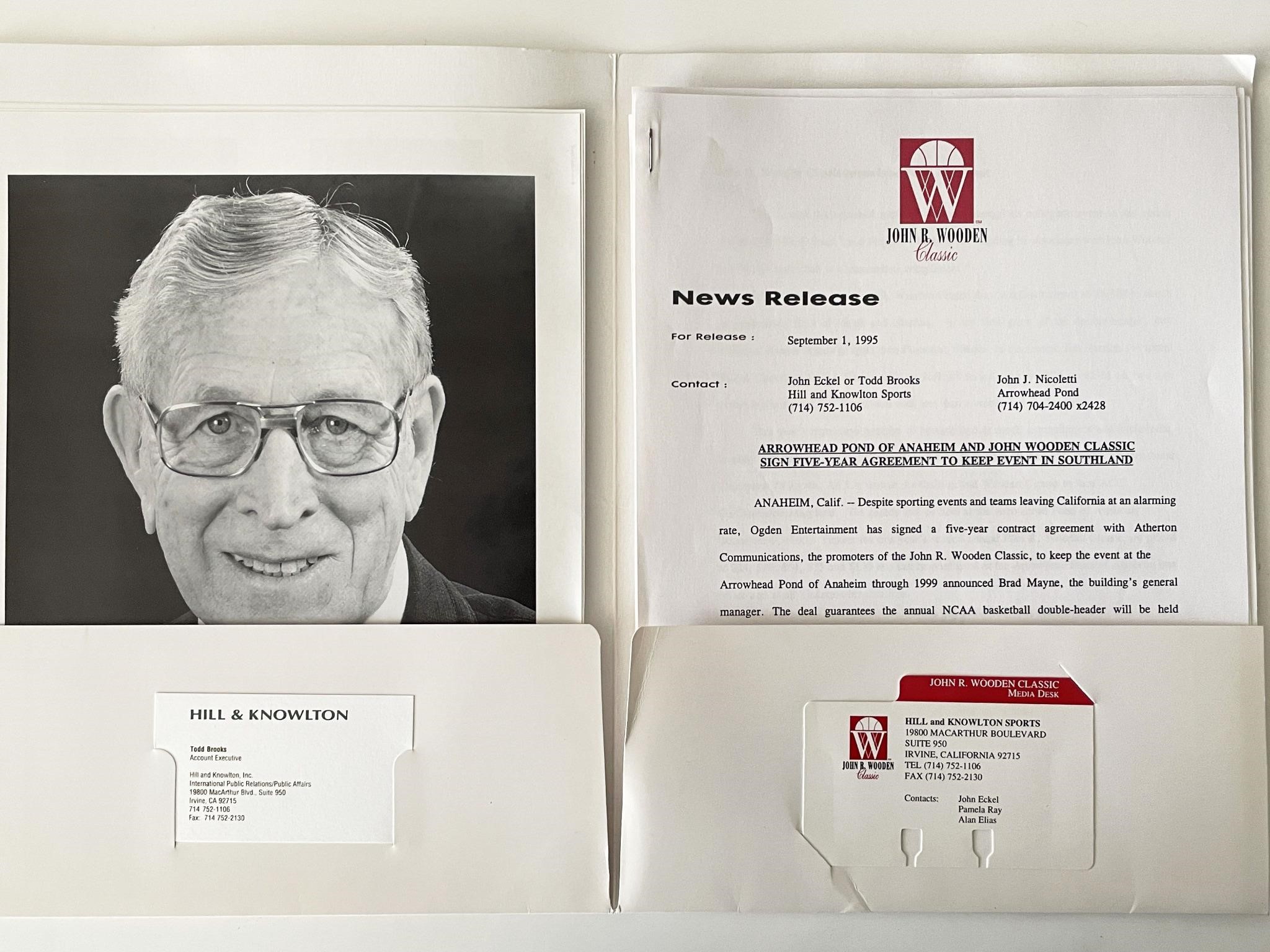 John R. Wooden Classic press packet