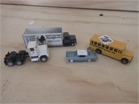 H.O Scale cars and trucks .