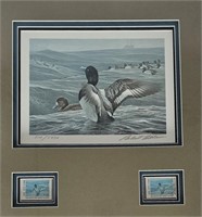 156D 1989 Robert Bateman Signed Bird Stamp Print