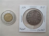 Pièce 50¢  Argent 1919 Canada