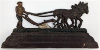 Cast Iron Horse and Plough