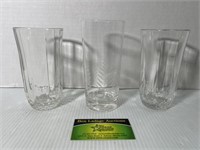 21 Clear glasses and 7 drink Glasses