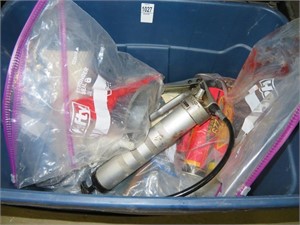 grease gun, grease, misc funnels etc