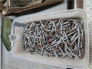 brown roofing screws w/washers
