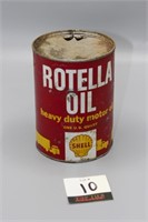 Rotella Sheel Motor Oil Quart Can