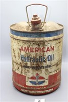 American Hydraulic Oil 5 Gallon Can