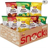 Lay's Kettle Cooked Potato Chips Variety Pack, 0.8