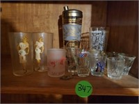 COLLECTION OF SHOT GLASSES