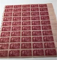 Franklin Roosevelt Mint Stamp Sheet 2 Cent Stamp,