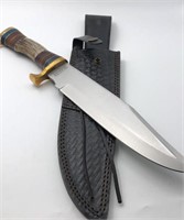 Marble’s Hunter Knife Fixed Blade Horn Steel  10”