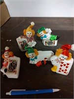 Clown Card Statues