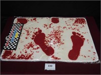 Halloween House Mat (foot Print with Blood) Blood